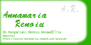 annamaria renoiu business card